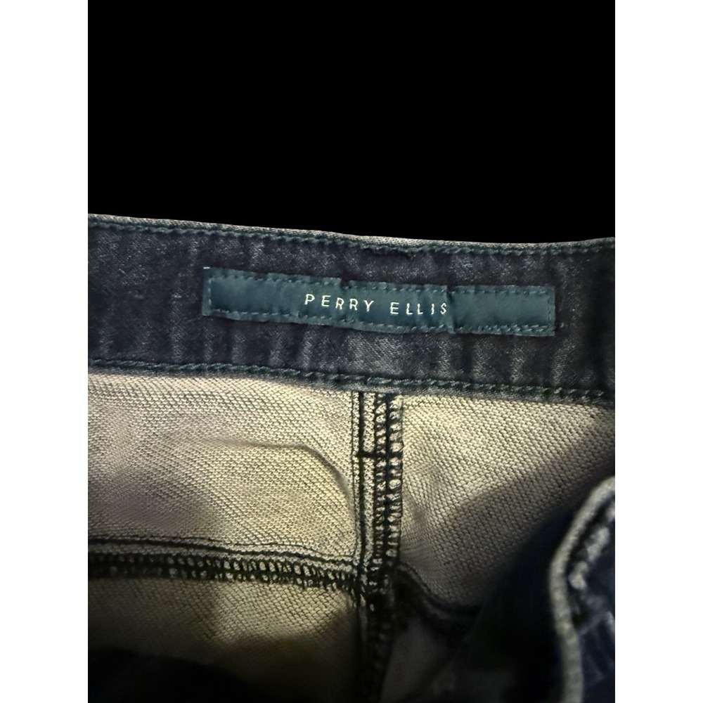 Perry Ellis Vintage Mens Blue Straight Leg Regular Fit Jeans 34/30 - Picture 2 of 3
